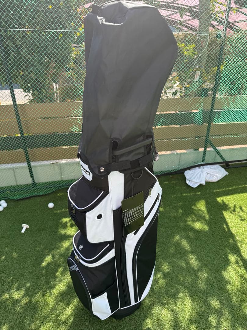 新品 Livsin Golf キャディバッグ ゴルフ9.5型 軽量 ホワイト