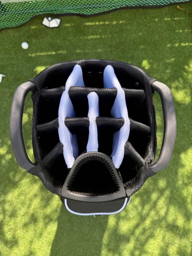 新品 Livsin Golf キャディバッグ ゴルフ9.5型 軽量 ホワイト