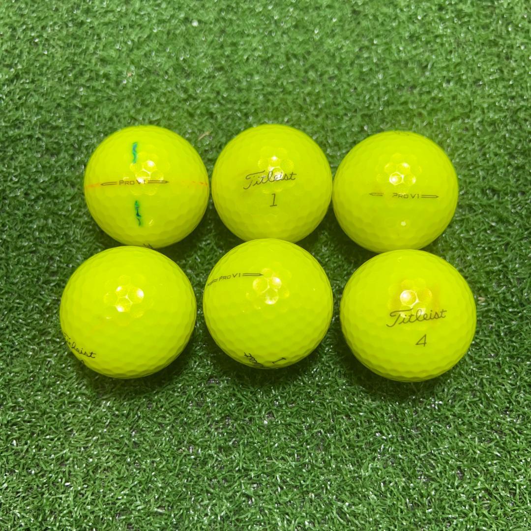 【A52】 Titleist PROV1 黄 2023年 ロストボール 24球