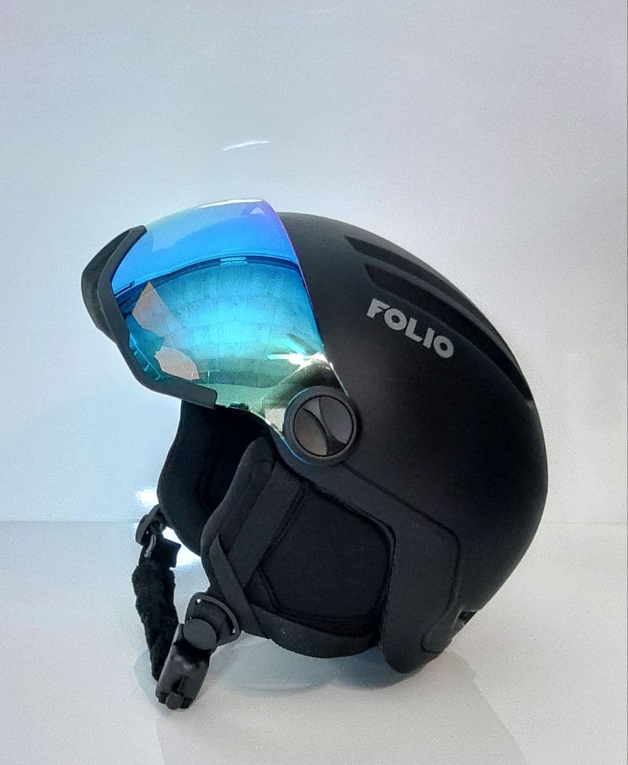 FOLIO スキー スノーボード シールド付きヘルメット 大人Lサイズ極美品✨