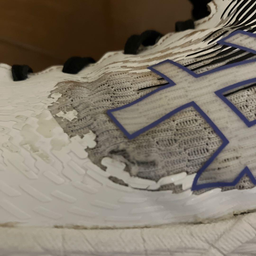 ASICS バレーボールシューズ ホワイト/ブラック/パープル