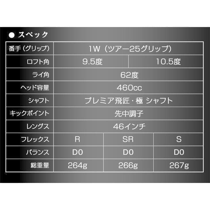 ▼新品 超高反発「 悪童 」三菱ケミカル製 プレミア飛匠シャフト 仕様