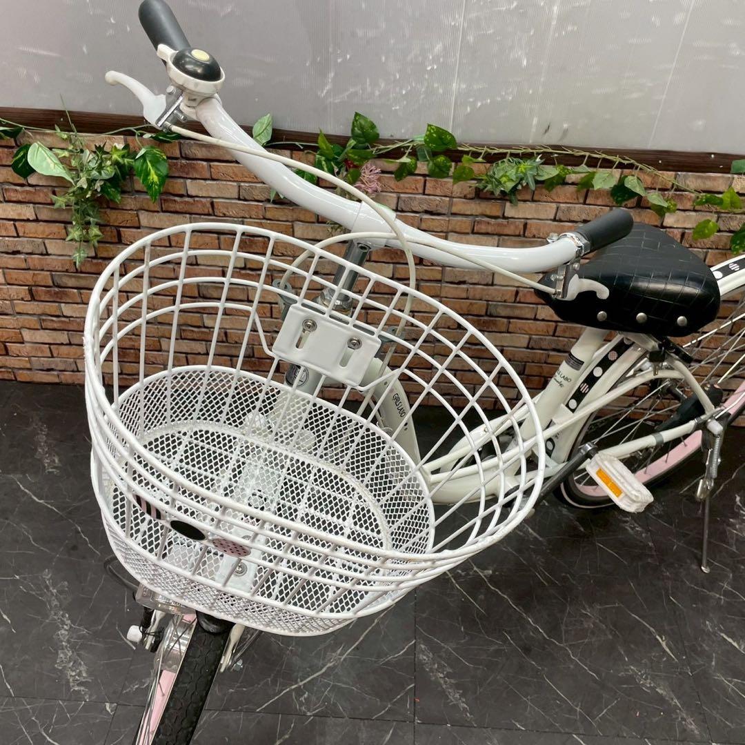 【134】子供用自転車 子供車 GIRLS LABO ホワイト 22インチ