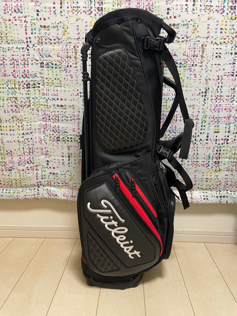 Titleist スタンドキャディバッグ ブラック/レッド