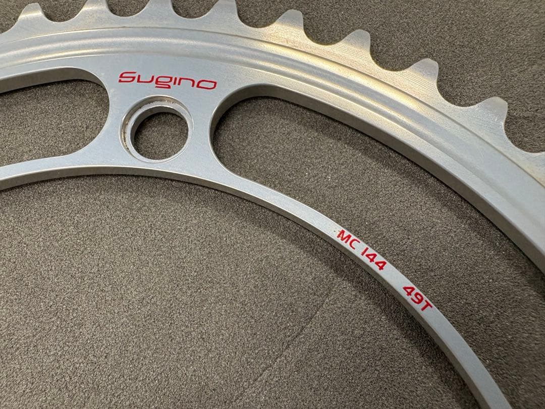 Sugino MC144 シルバー チェーンリング 49t