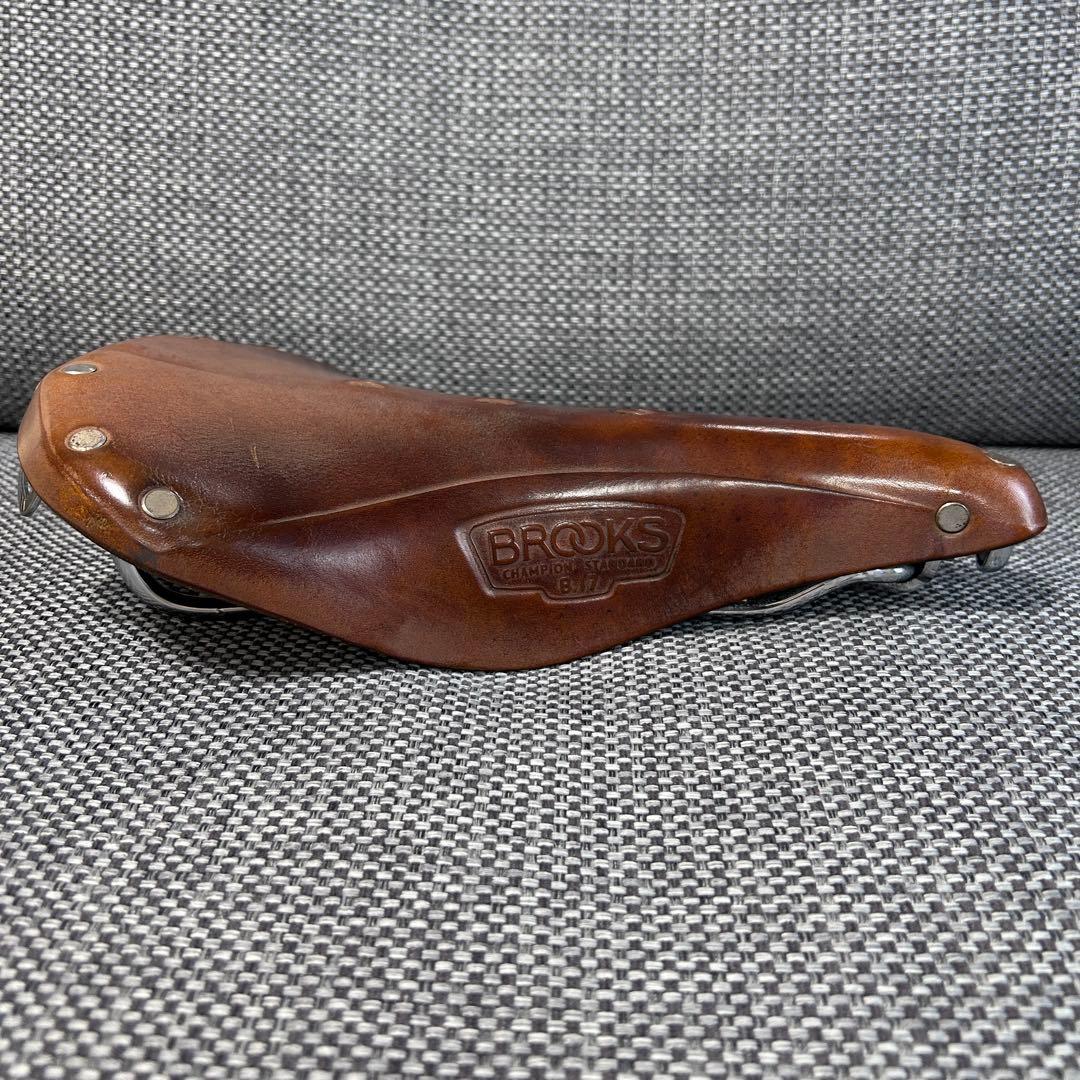 【貴重】BROOKS レザーサドル b17 ブルックス　レール　シルバー