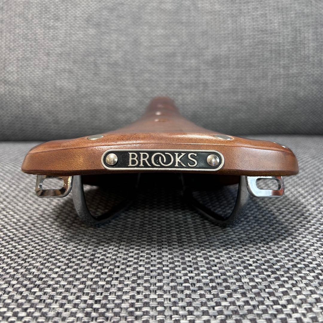 【貴重】BROOKS レザーサドル b17 ブルックス　レール　シルバー