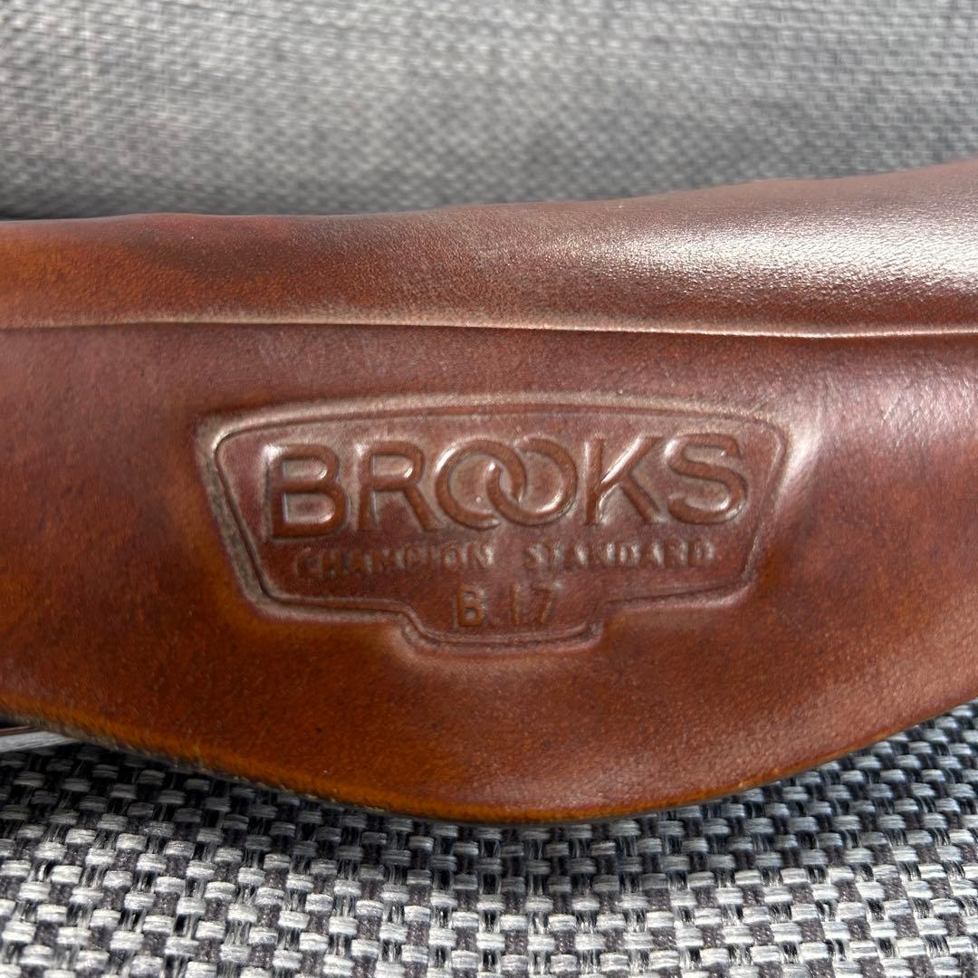 【貴重】BROOKS レザーサドル b17 ブルックス　レール　シルバー