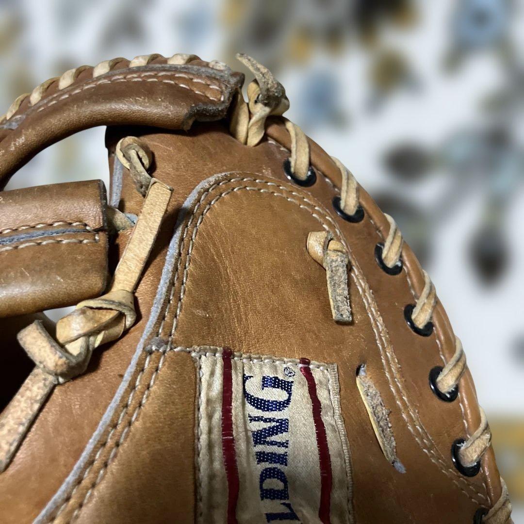 キャッチャーミット　SPALDING23-15 プロフェッショナルモデル　球付き