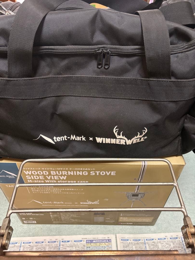 tent-Mark x WINNERWELL 薪ストーブ　mサイズサイドビュー