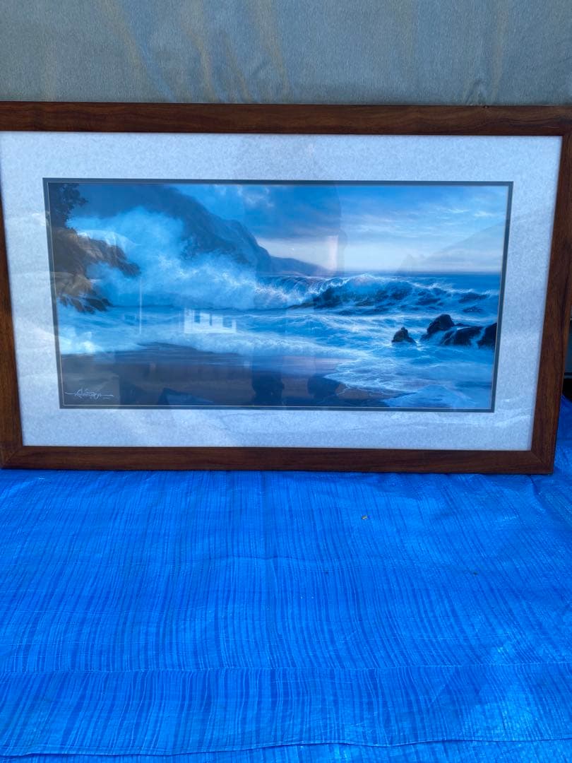 ロイ.ゴンザレス.タボラ　ハワイ　 絵画 真作 風景画 アート 美術品　ハワイ海