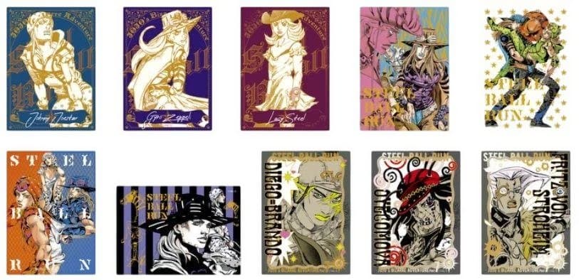 ジョジョキャラバン 箔押しクリアカード A＆B コンプリートセット