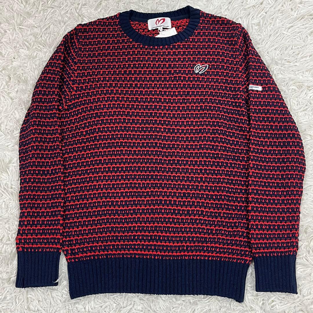 【新品タグ付き】マスターバニーエディション ニット セーター ゴルフウェア 赤