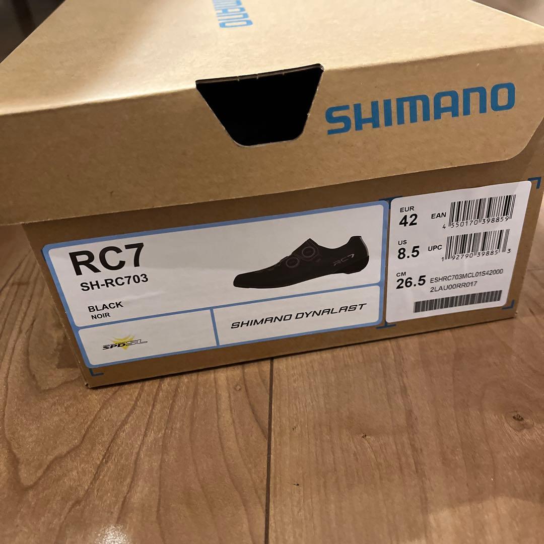 シマノ ロードシューズ RC7 ブラック SH-RC703 42インチ 元箱あり