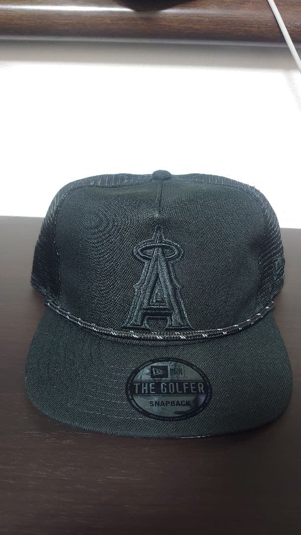 NEW ERA THE GOLFER ブラック エンゼルス キャップ