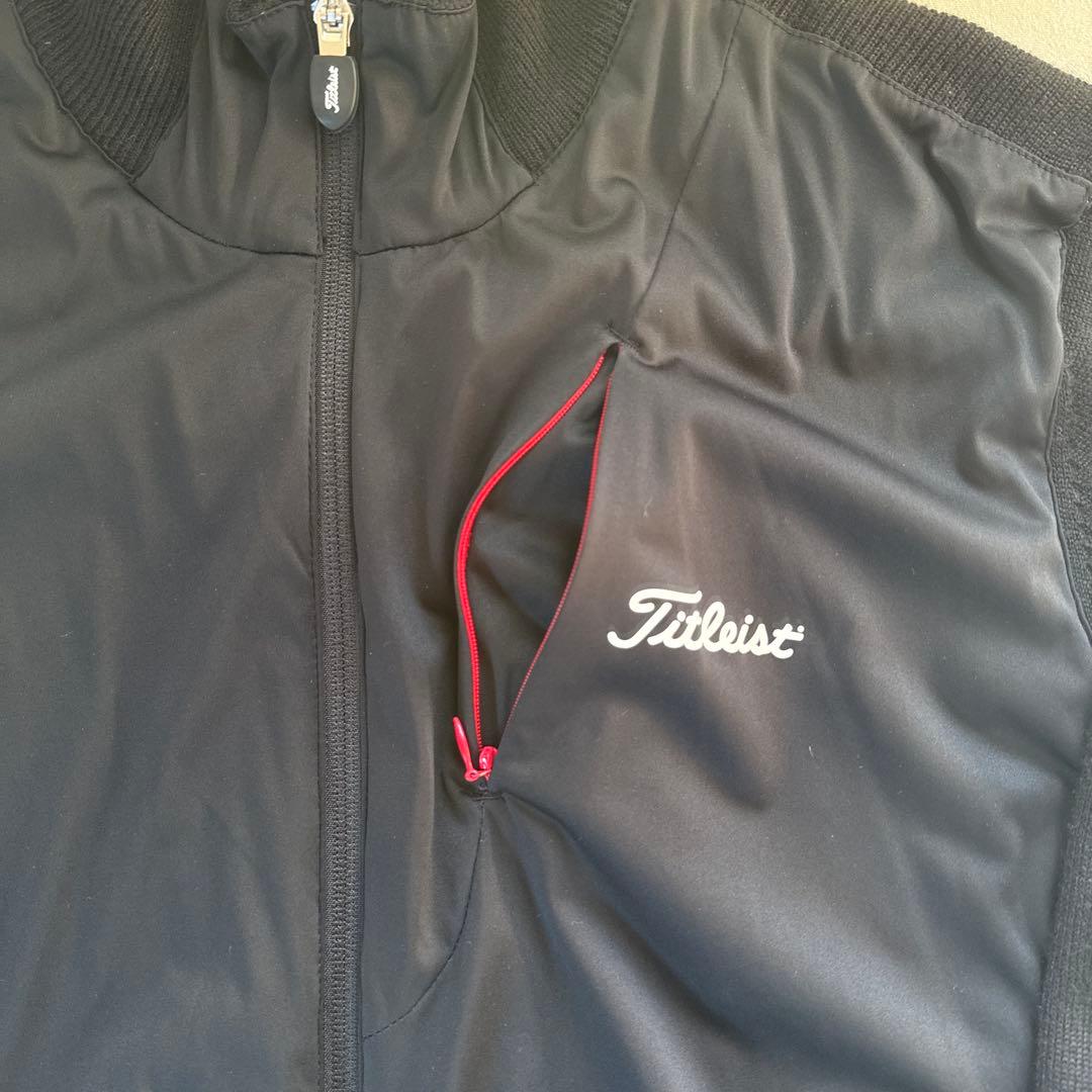 タイトリスト ニット切り替え ジャケット 黒 L TITLEIST