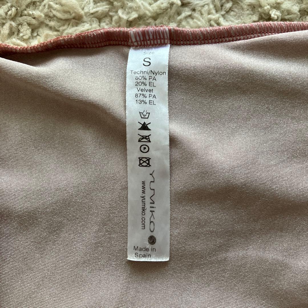 ♡yumiko ベロアレオタード♡ S