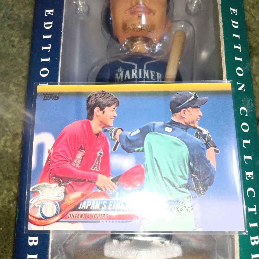 イチローさん、日本未発売のボブルヘッド人形+イチロー、大谷翔平選手トレカ付き!