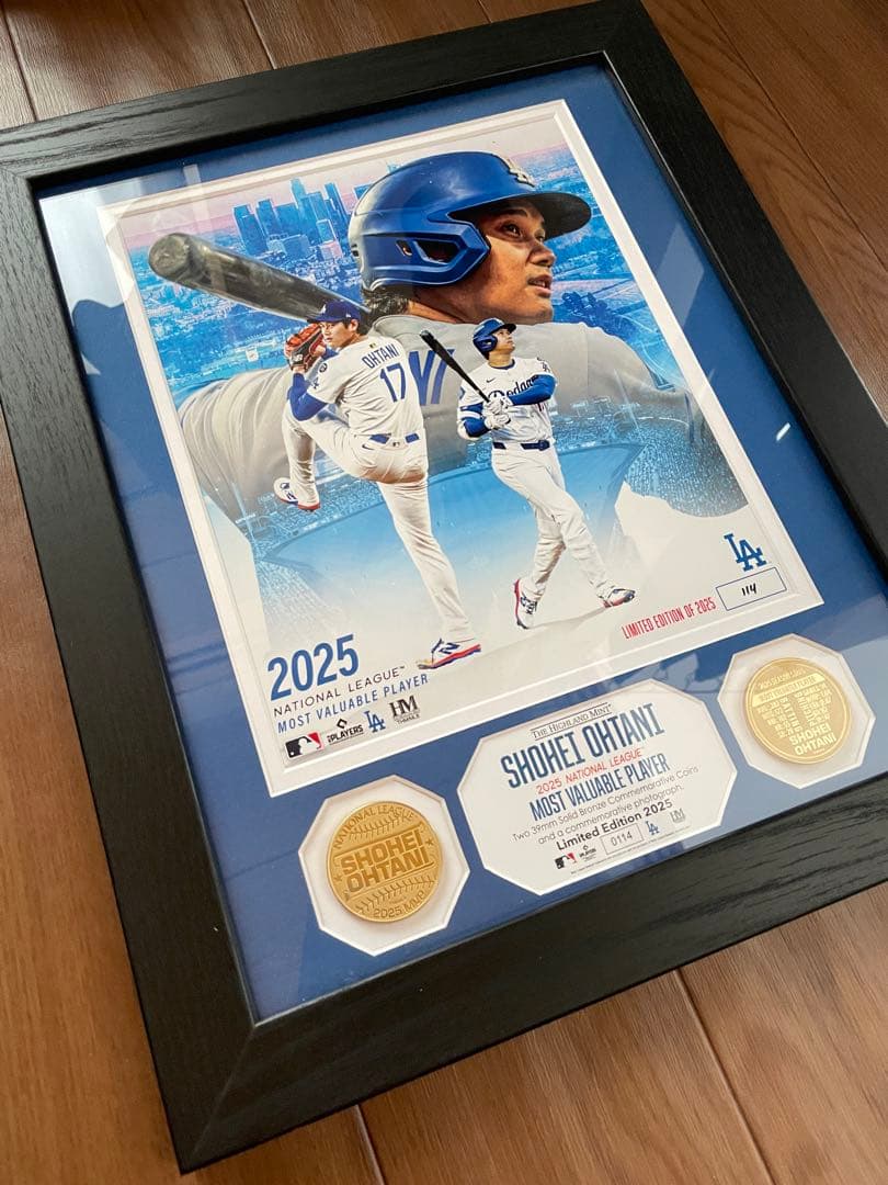 大谷翔平選手　2025 NL MVP記念　ダブルゴールドフォトミント