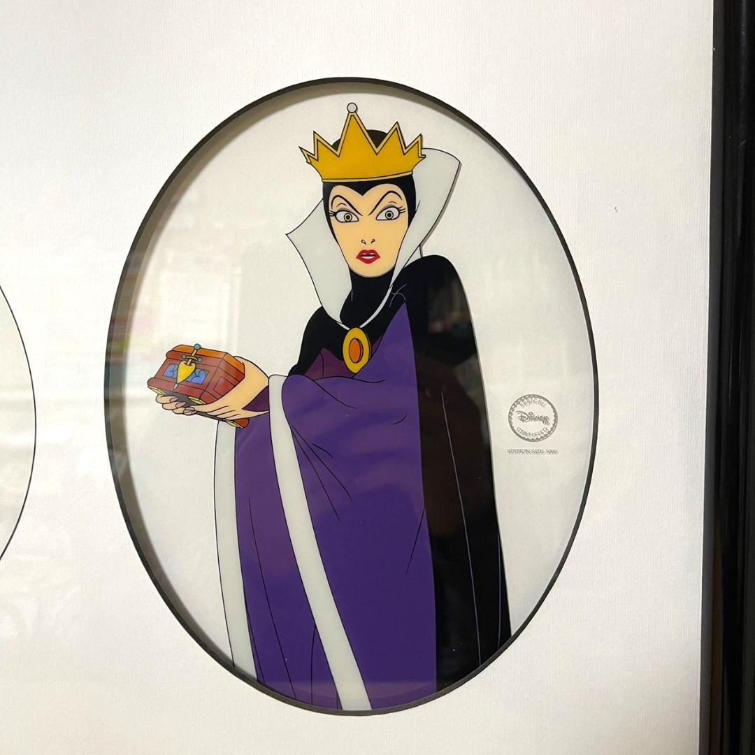 限定品★マレフィセント 魔女 白雪姫 クルエラ セリグラフ セル画 額縁
