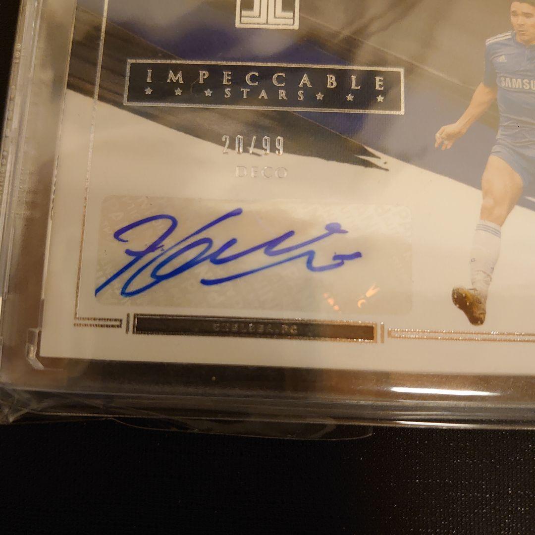 ジャージナンバー Panini チェルシー デコ 直筆サインカード