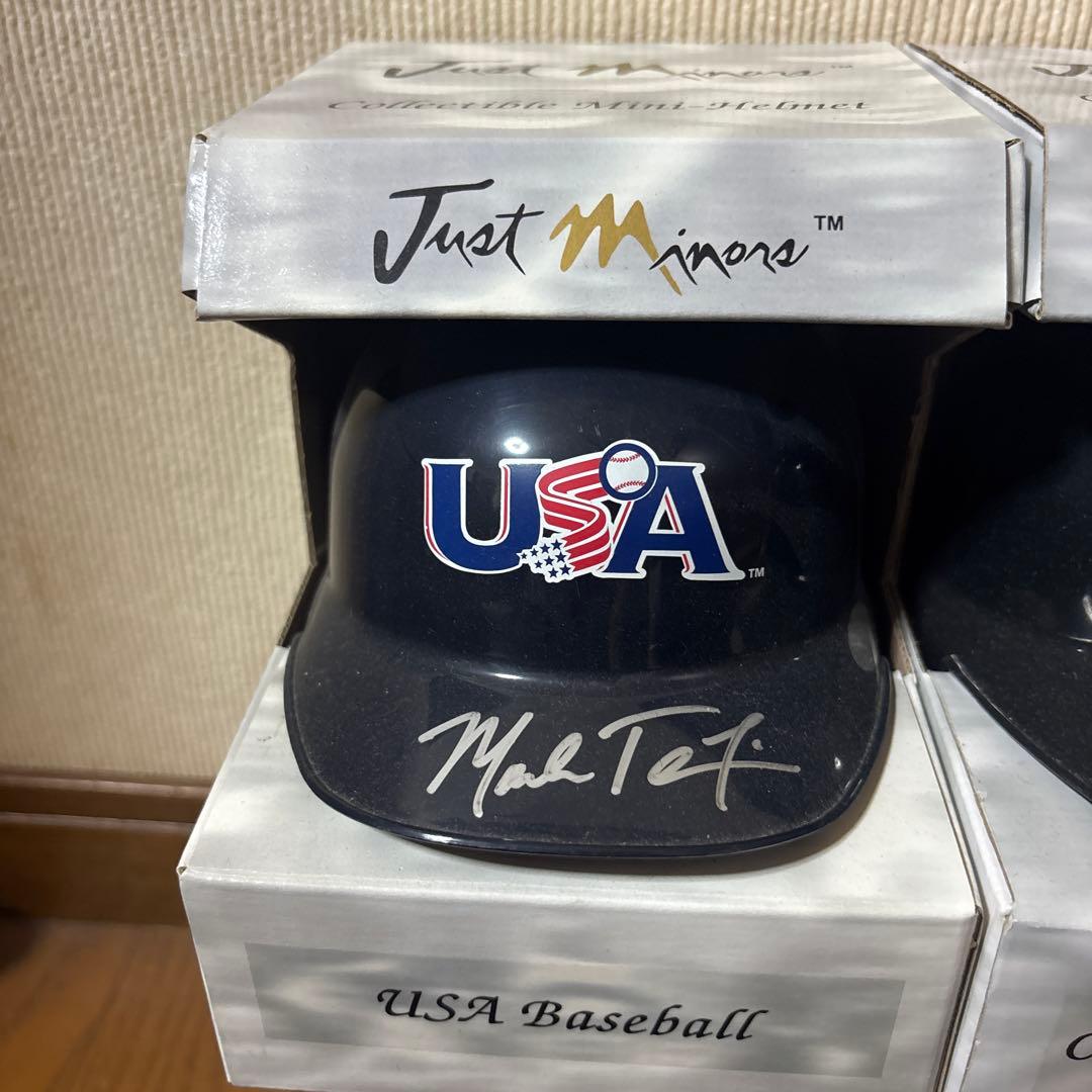 MLB ミニヘルメット サイン入り Just Minors 6個セット