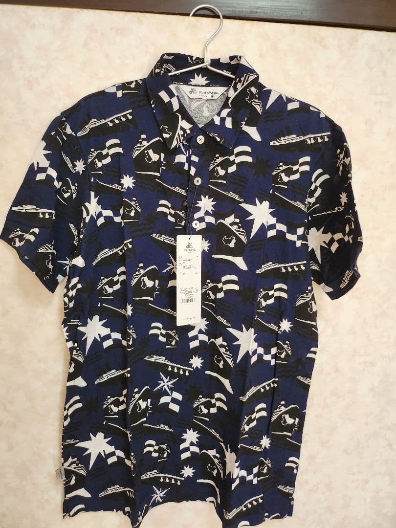お値下げ〈新品〉Black & White ポロシャツ Lサイズ