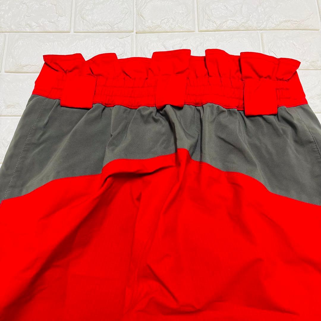 メローズ❤スノーパンツ S 赤グレー GORE-TEX 防水 スキー Y2K