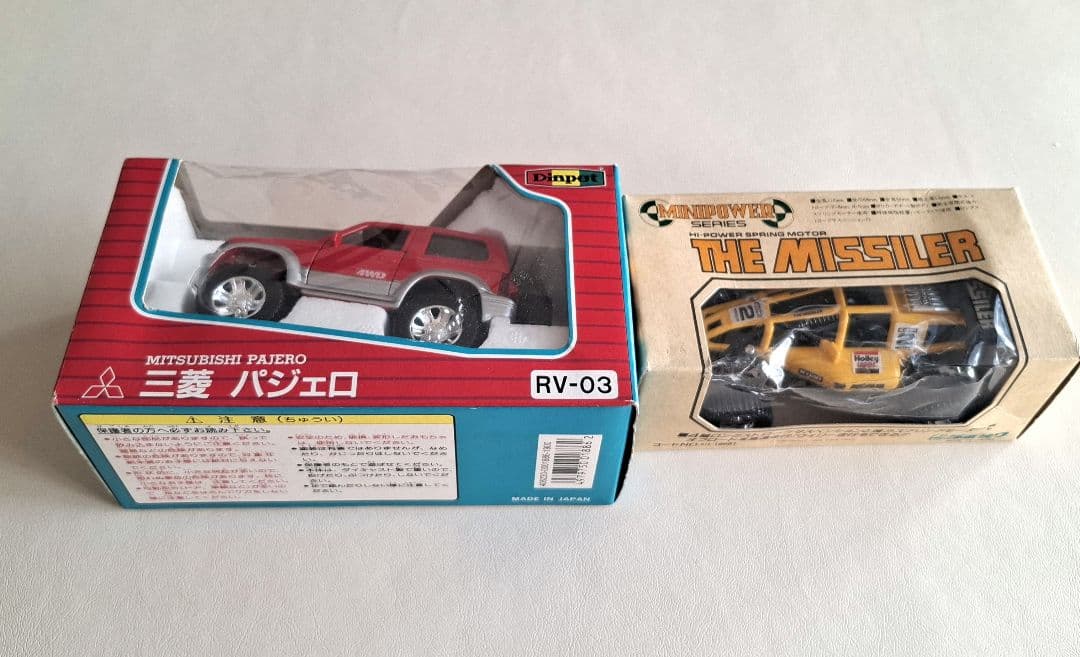 ダイヤペットRV-03 三菱パジェロ赤ミニカーミニパワーTHEMISSILER