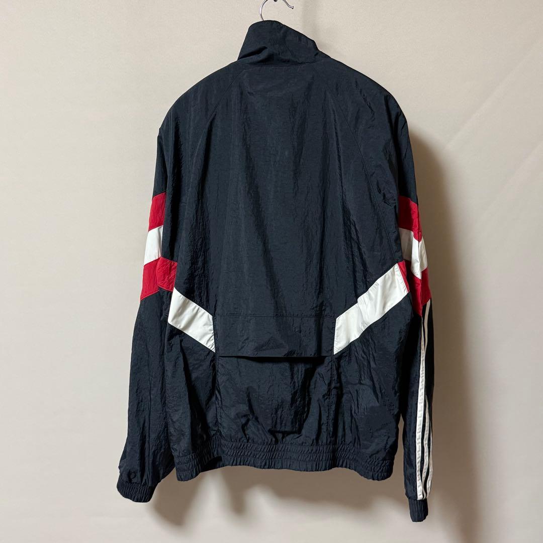 adidas ブラック レッド ストライプジャケットマンチェスター ユナイテッド