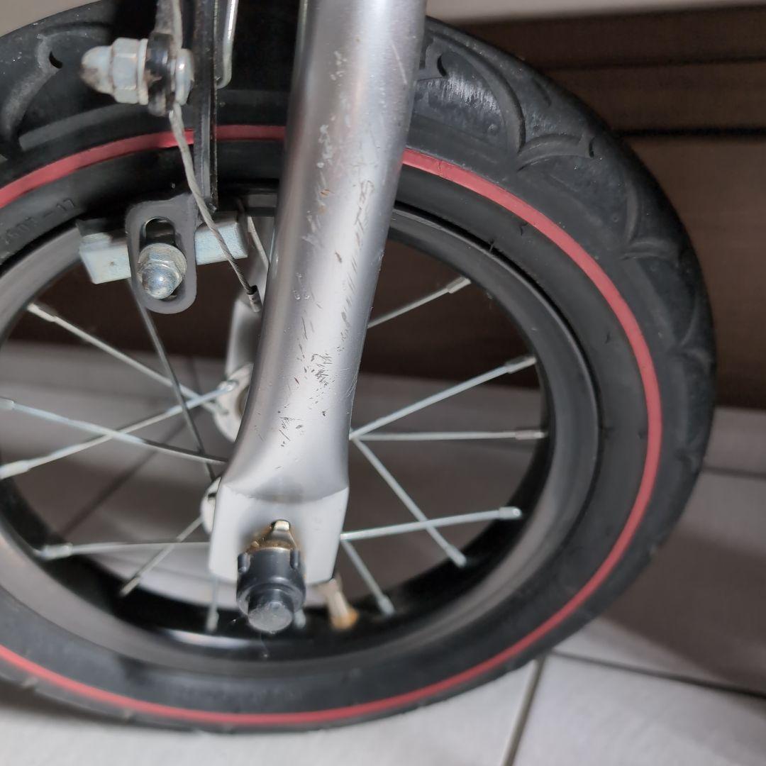 へんしんバイク初代henshin bike キッズバイク　レッド　スタンド付き