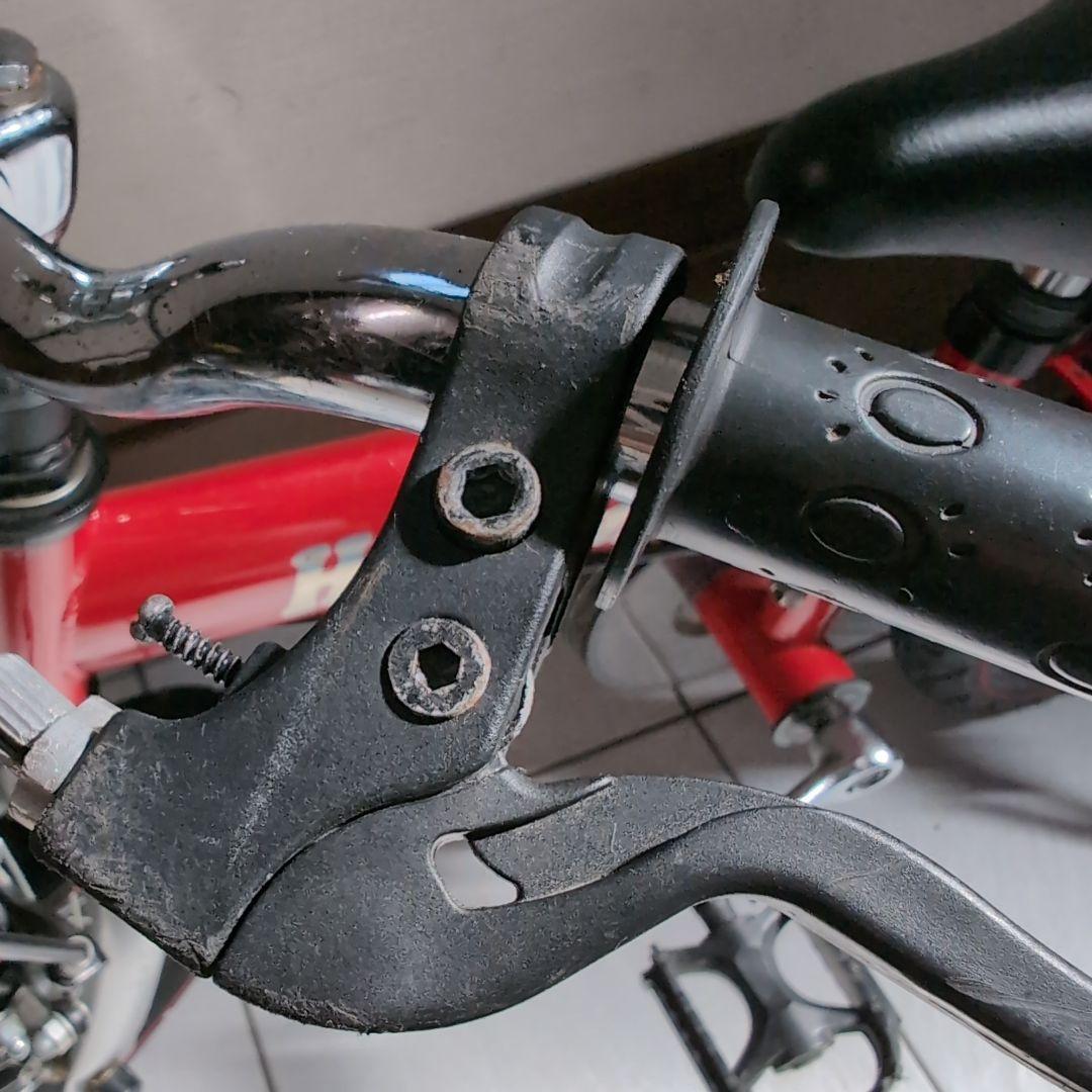 へんしんバイク初代henshin bike キッズバイク　レッド　スタンド付き