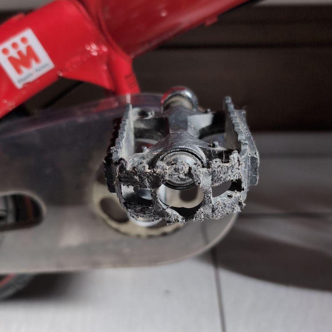 へんしんバイク初代henshin bike キッズバイク　レッド　スタンド付き