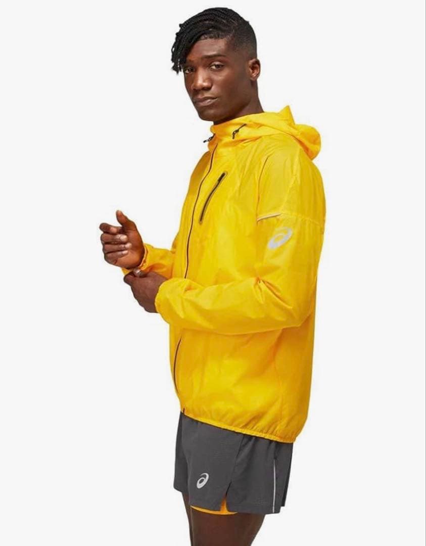 Asics FUJITRAILウインドブレーカー イエロー/サンフラワー