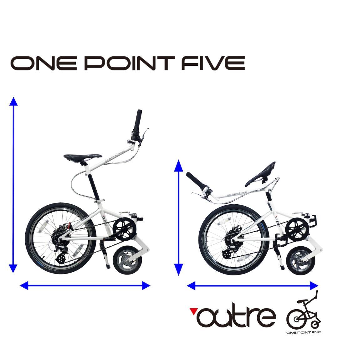 ★未開封品★outre　ワンポイントファイブ　1.5輪車　新感覚自転車　ブラック