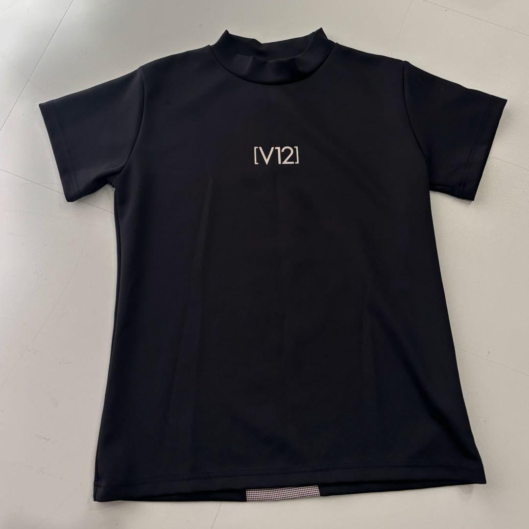 V12 トーンモック シャツ 黒