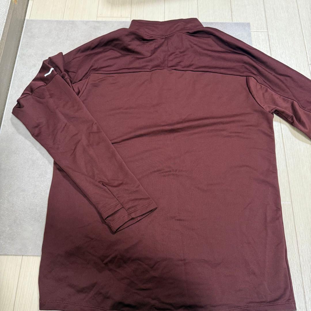 Nike バーガンディ ハーフジップ DRI FIT M
