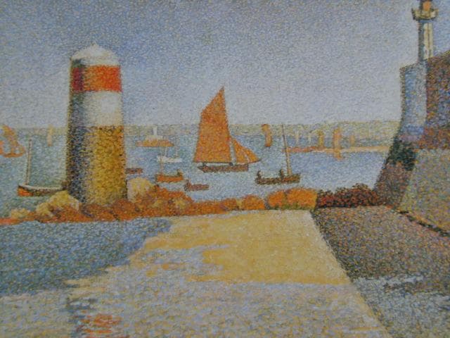 ポール・シニャック、【ポルトリュー、グーヴェルロー】、高級画集画、レゾネより