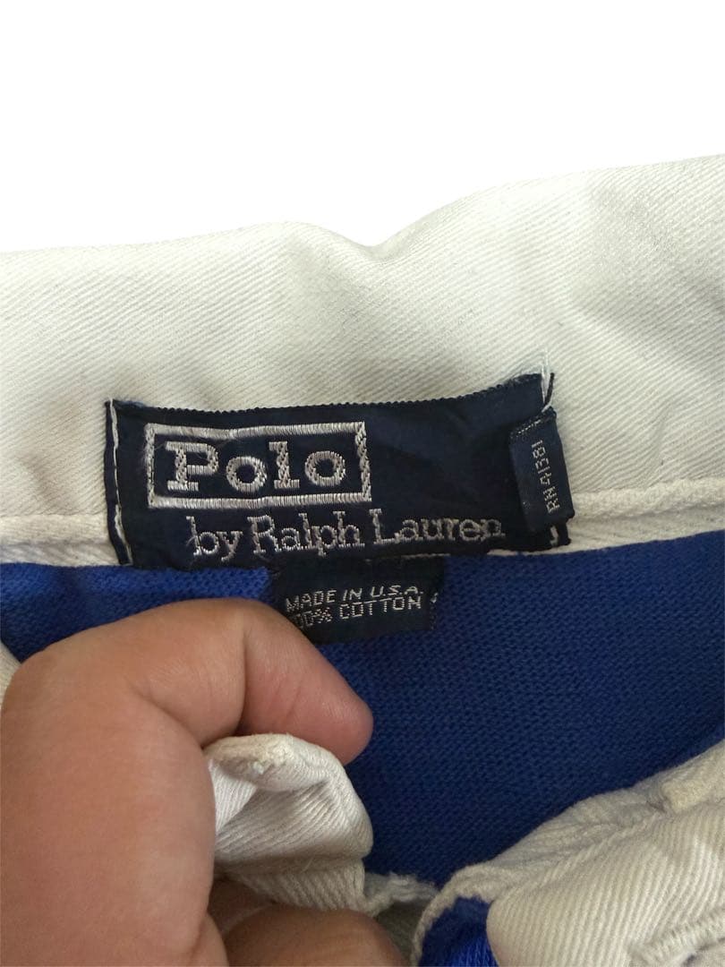 (日本XL相当)90s POLO RALPH LAUREN ラガーシャツUSA製