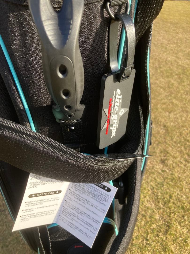 elite grips キャディバッグ Dタイプ9.5型スタンド3.3kg新品
