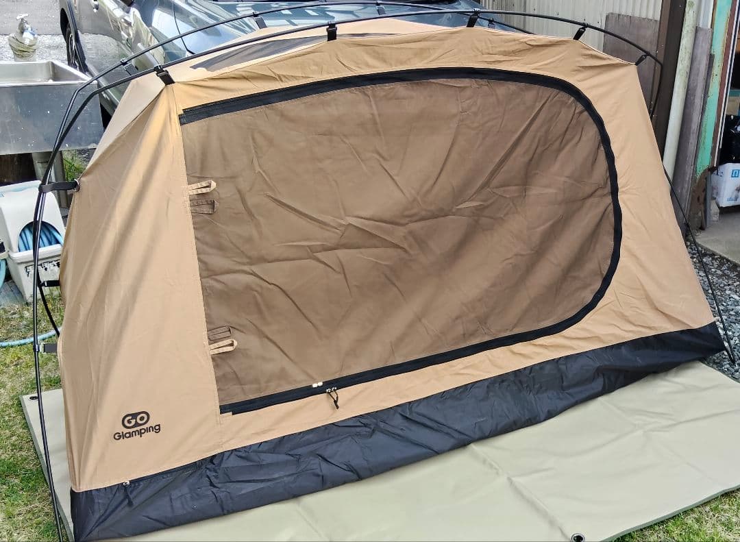 GO Glamping skyeye tc　TCスクエアタープ　セット　サンド