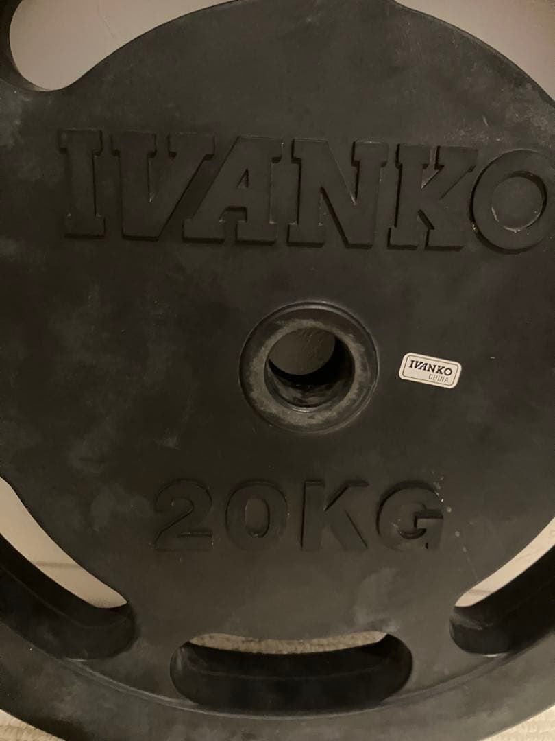 IVANKO ラバープレート 28mm用 20kg✕1枚 ①ペア
