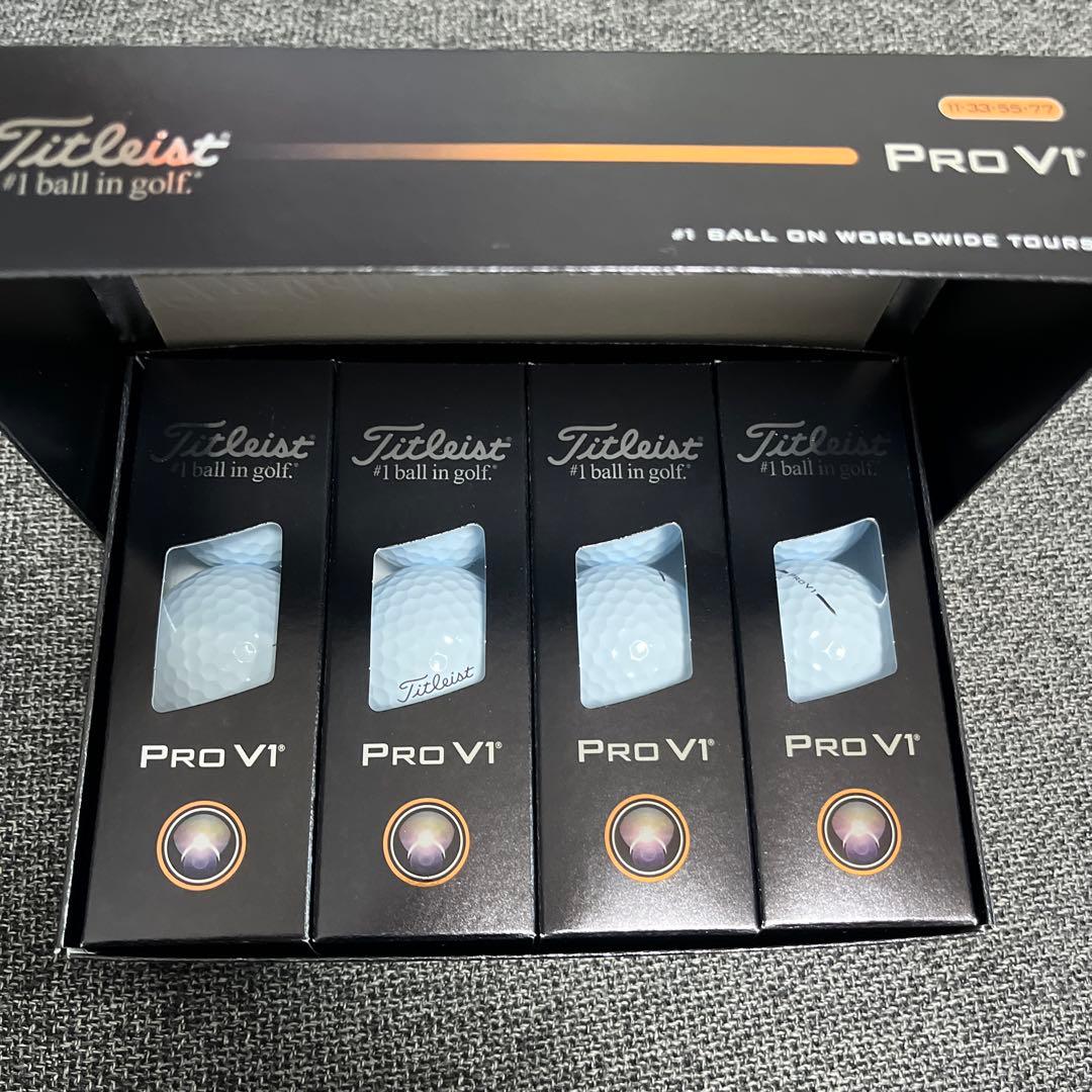 2025年版　Titleist Pro V1 1ダース　12個入り