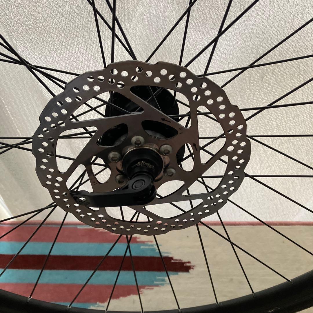 自転車用前後ホイールセット、160mmローター付き