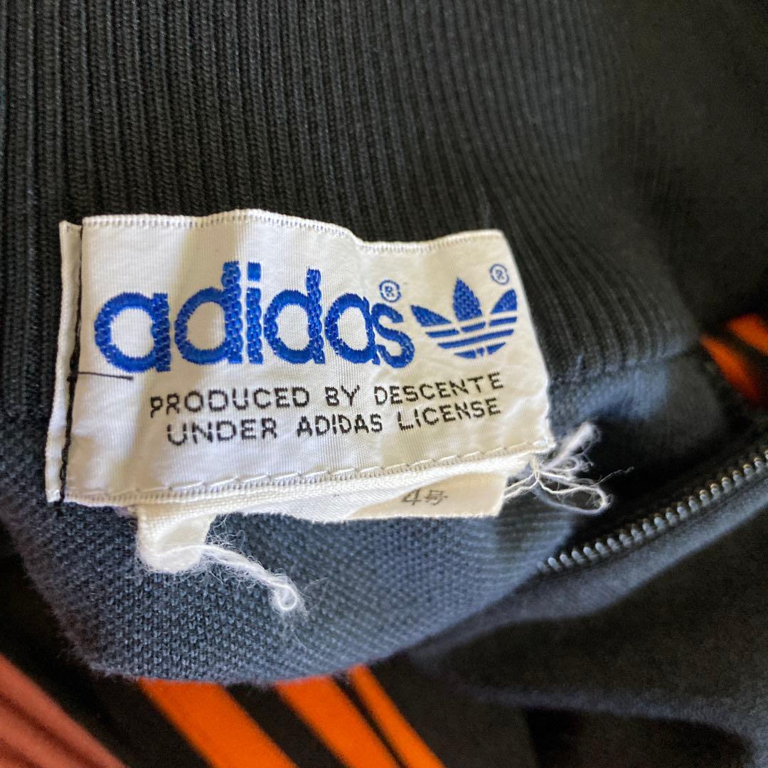 《*ん様 ★ 80s 【デサント製】 adidas トラックジャケット　ジャージ