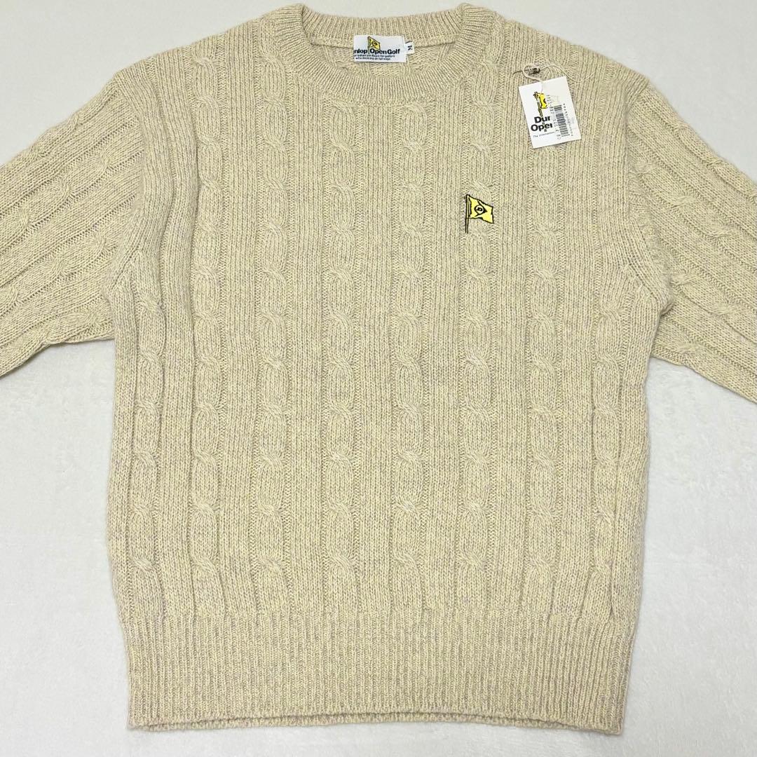 【新品タグ付】ダンロップ ゴルフウェア 長袖 ニット セーター メンズウェア M