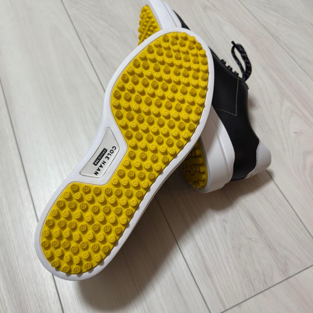 新品 コールハーン グランドプロ ゴルフシューズ スパイクレス 24.5 黒