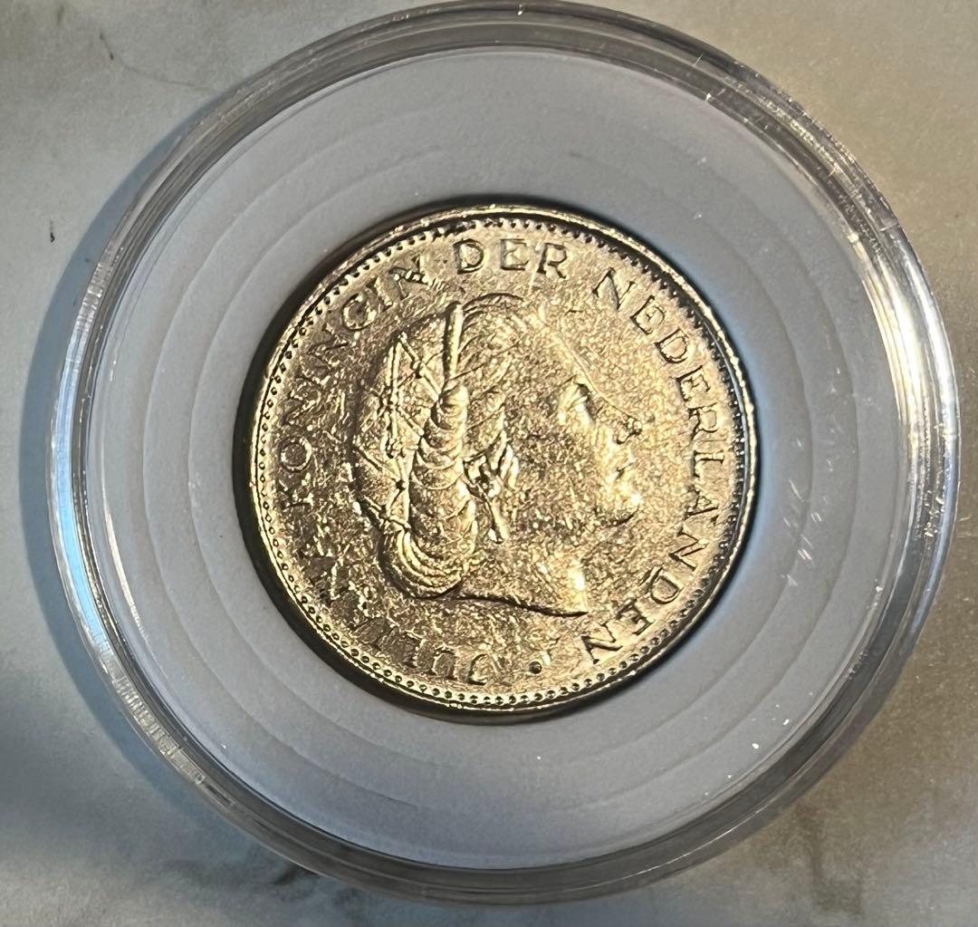 オランダ 1970年 2.5ギルダー銀貨