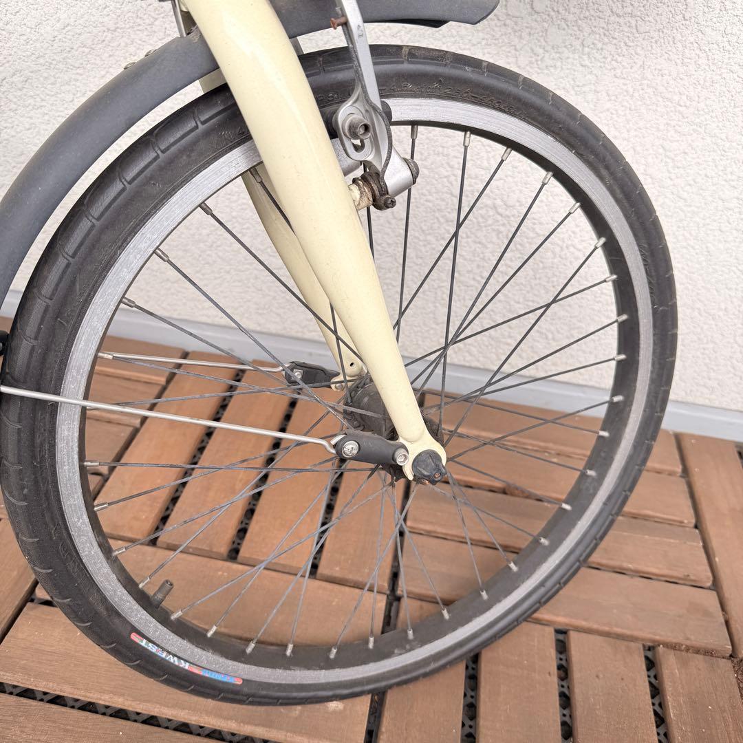 PEUGEOT 自転車 クリーム色 バスケット付き