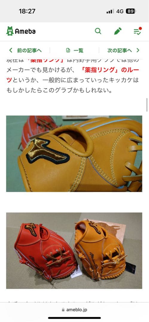Mizuno Pro 硬式グローブ 仁志モデル